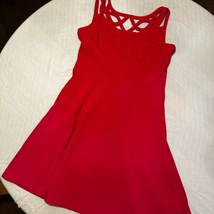 White House Black Market Vibrant Red Dress